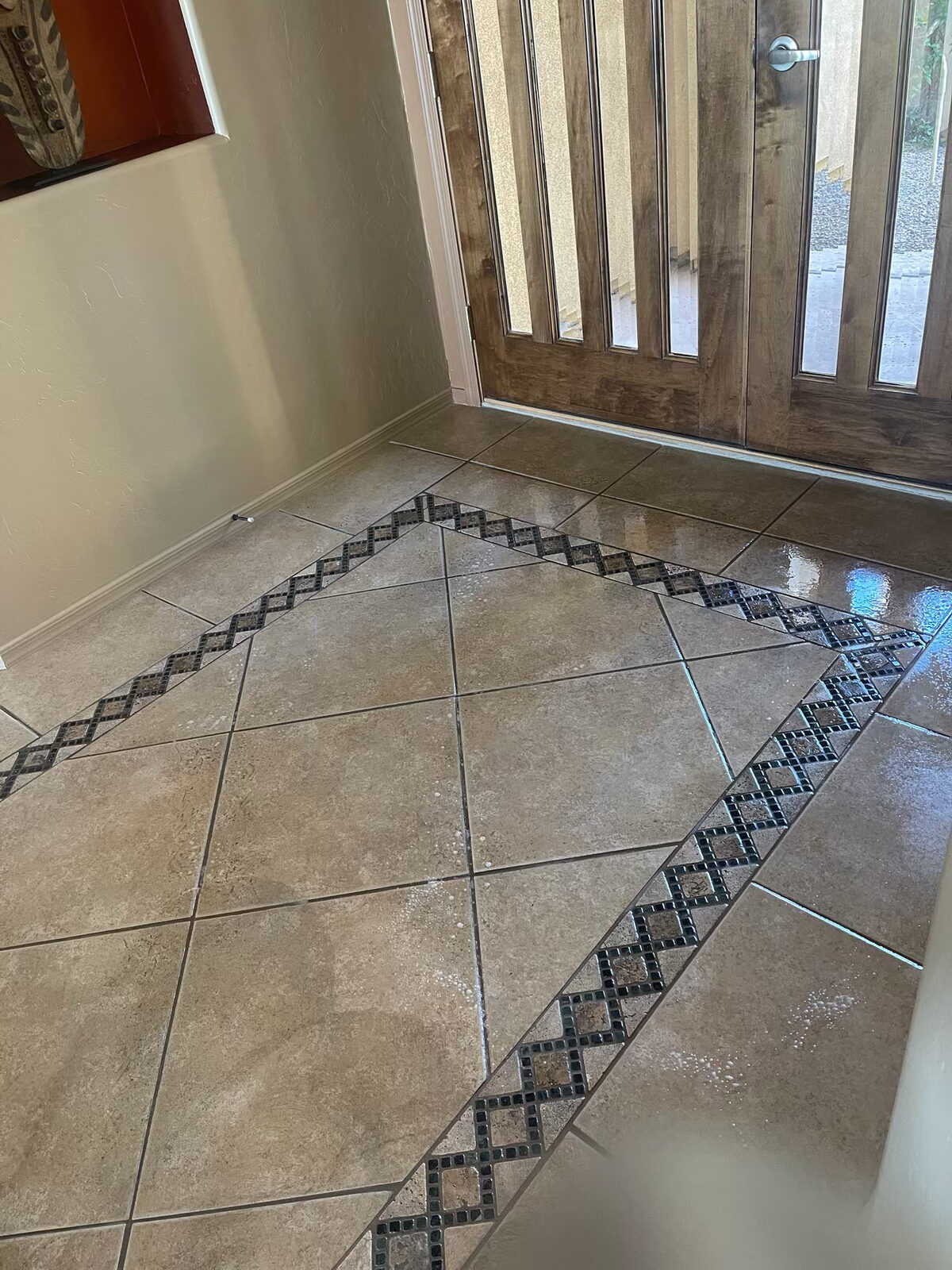 Tile & grout deep clean — before professional cleaning