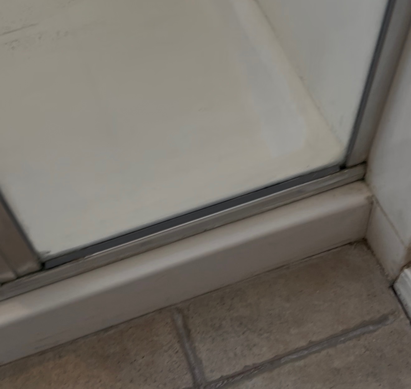 Sliding door track — after JNJ Cleaning Service