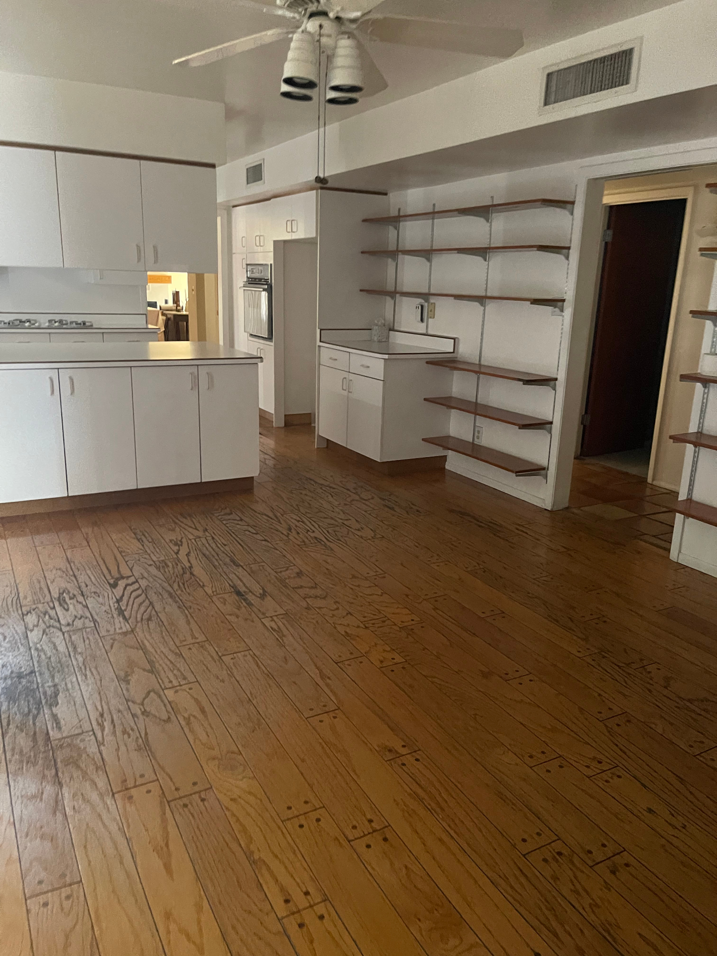 Pristine kitchen and hardwood floors